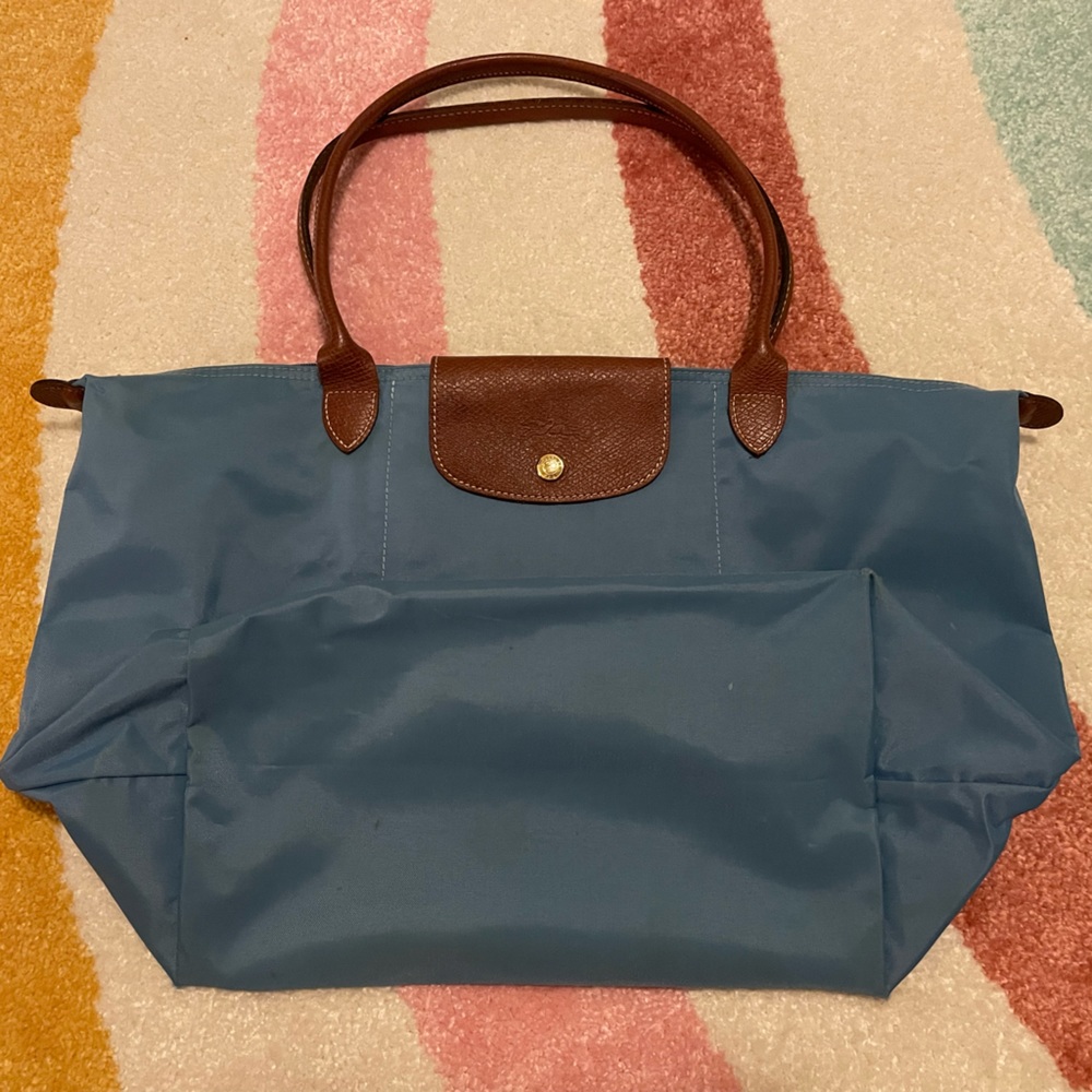 Longchamp light blue le pliage
